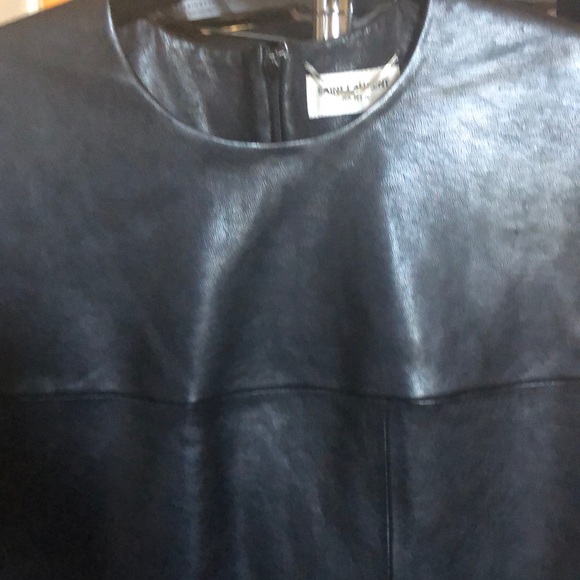 Saint Laurent Dresses & Skirts - Black Leather Saint Laurent